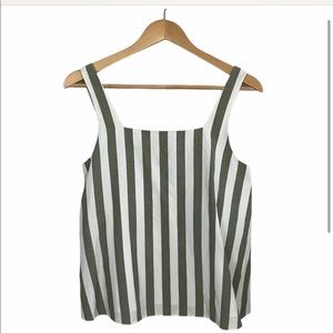 Club Monaco Striped Tie Top